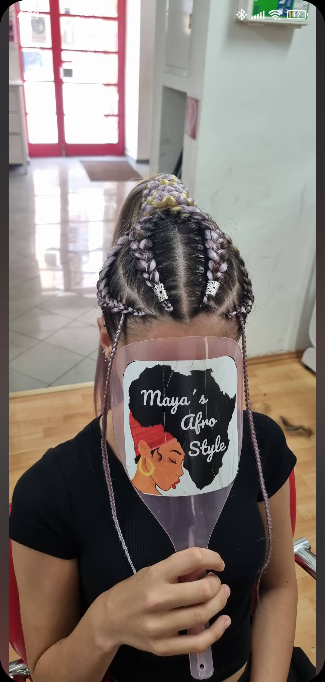 Maya's Afro style